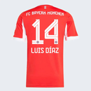 Camisa I FC Bayern 26 LUIS DIAZ 14